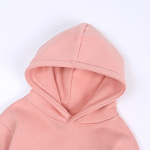 Image of MYGBCPJS Youth 2PCS Jogger Outfits Set Fleece Hooded + Sweatpants Boys Girls Athletic Sweatsuits Pullover Clothes