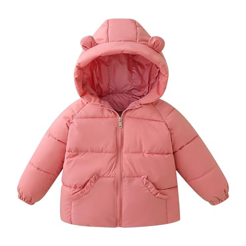 Kids Thick down Jackets Winter Outdoor Warm Zip up Hooded Puffer Coats with Pockets Boys Girls Padded Windproof Outwear