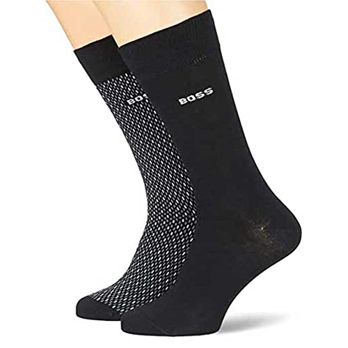 BOSS 2P RS Minipattern CC Calcetines_Regulares, Black1, 39-42 para Hombre