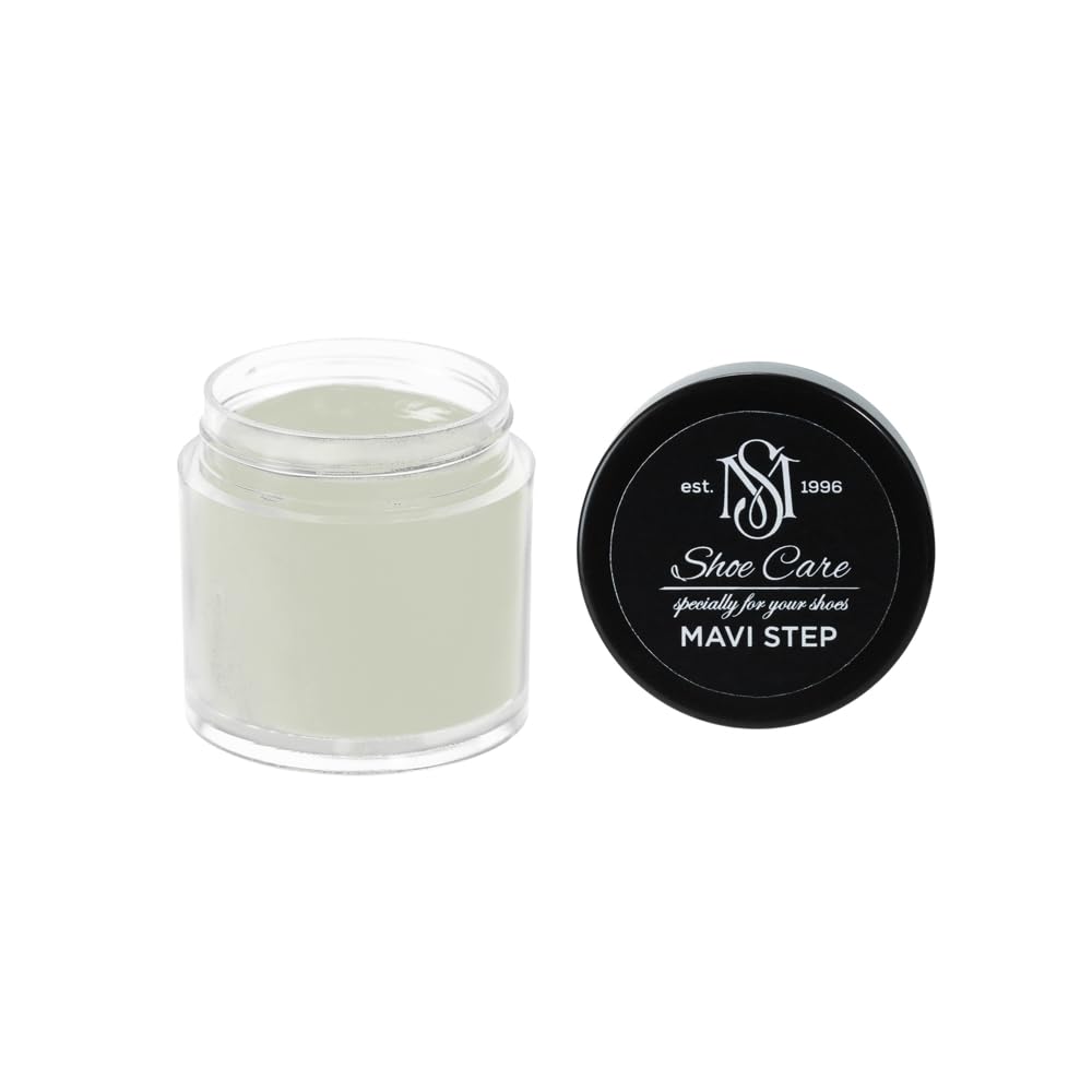 Crème de cirage MAVI STEP Pierre Kaki Grisée NCS S 2005-G70Y pour le soin rénovateur du cuir lisse