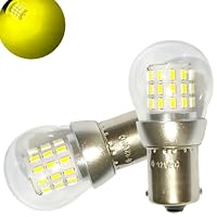12個 レモンイエロー LED s25 シングル BA15s 12v 24v Amazon | 電球形状 12V 24V LED S25 BA15S シングル球 2個セット 黄色