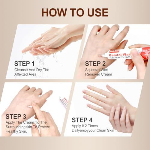 Image of Wart Cream Fast Acting Gel Wart Remover Freeze Off-Fast-Acting Wart's Ointment,genital warts Remover,Foot Warts Corn Removal for Feet Hands for Plantar , Flat , Common , Corn, H Warts, Callus-AAR222