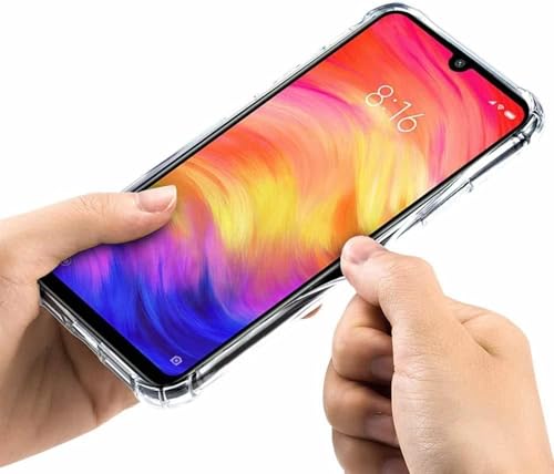 Image of BOXXO Flexible Back Cover for Mi Redmi Note 7 Pro | Back Cover Transparent Clear Shockproof Case Four Corner Protection | Slim Protective Mobile Phone Cover for Mi Redmi Note 7 Pro