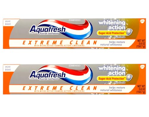 Aquafresh Extreme Clean Whitening Zahnpasta, 2 Stück