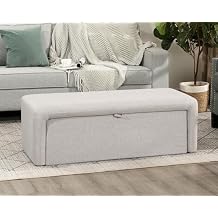Homebeez 48" Storage Ottoman Bench with Side Opening, Large Ottoman with Storage for Bedroom End of Bed, No Assembly Upholstered Storage Bench & Ottoman Foot Rest for Living Room & Entryway