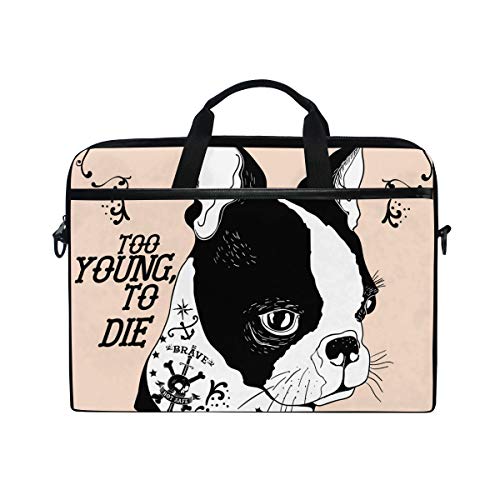 Funda para portátil de 13 a 14 pulgadas con diseño de French Bulldog