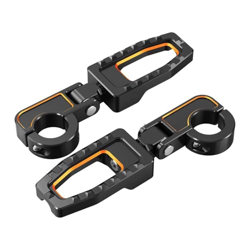 Repose-pieds de pare-chocs pour Harley Street Glide FLHX 2006-2023 pédales orange moto