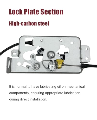 Image of Right Passenger Side Rear Door Upper and Lower Latch & Cable, Compatible with 2004-2008 Ford F-150 Extended Cab, Replaces 8L3Z-18264A00-B, 6L3Z-18264A00-B
