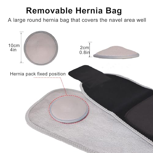 Faja umbilical para hernia, soporte abdominal 7.5in, mediana miniatura 4
