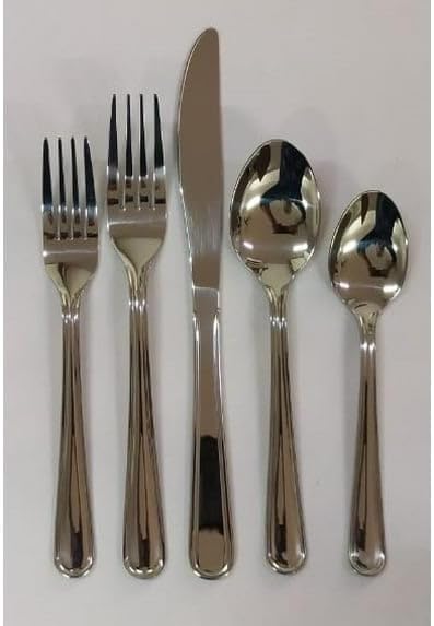 20PC PEARSON SET - Incredibly evergreen design, 20 Piece Flatware Set is Service for 4 (includes 4 Dinner Spoons, 4 Dinner Forks, 4 Dinner Knives, 4 Salad Forks, 4 Teaspoons)