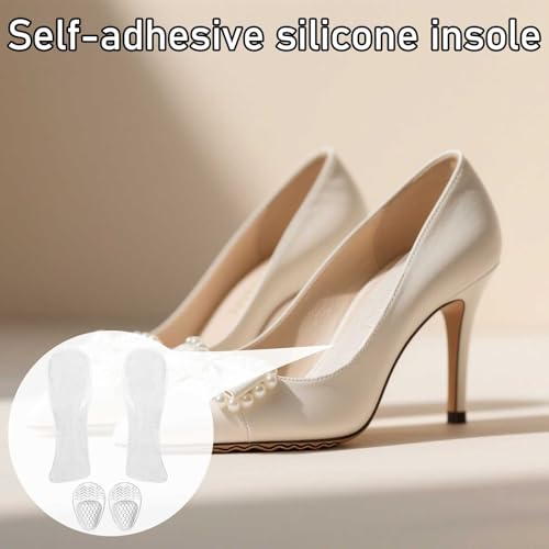 4 pares de plantillas para tacones altos con gel adhesivo 3/4 miniatura 6