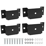 ESUDNT Utility Trailer Stake Pocket, 2x4 Brackets for Wood, Flat Beds and Trucks, Frosted Anti-Slip