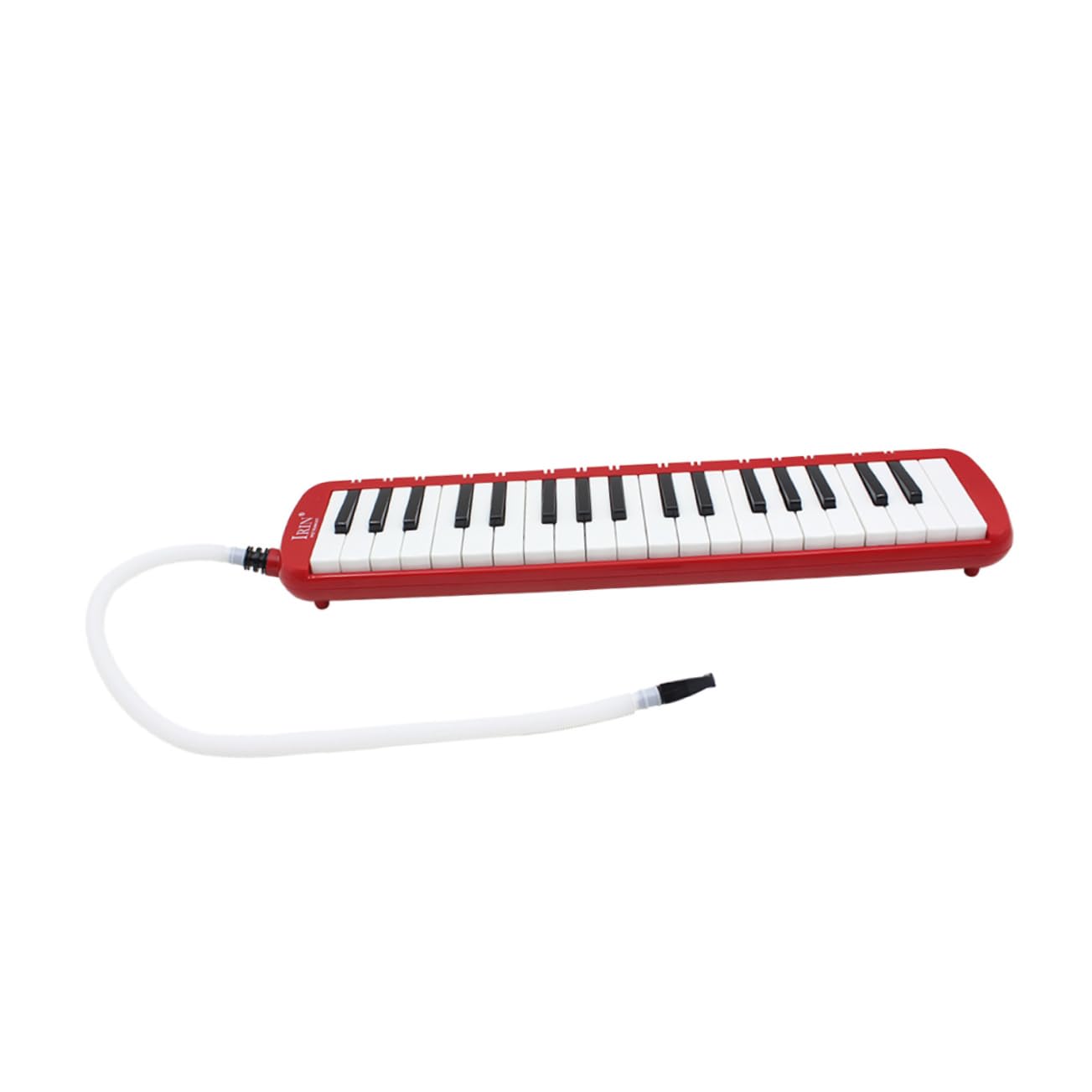 Garneck Melodica 37 Tasti Rosso Abs con Custodia Morbidaper Musica Portatile senza Batterie per Principianti e Appassionati di Strumento Musicale