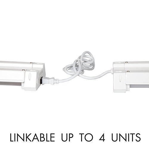 Maxxima 2 Ft. Utility Led Shop Light Fixture, 20 Watt, Linkable, Frosted Lens 5000K Daylight 2000 Lumens, Plug In, Pull Chain, Hardware Included, Led Garage Light #TOP2