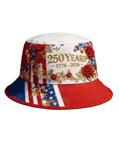 Sombrero Bucket con bandera americana