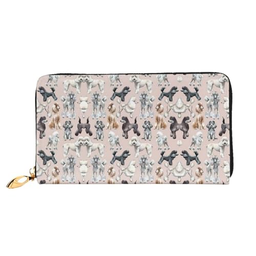 Portefeuille en cuir pour femme avec fermeture éclair idéal pour le voyage
