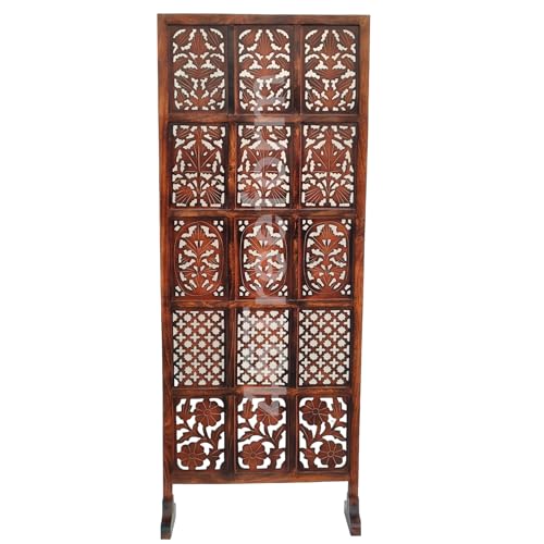 Image of Wooden Room Partition /Screen /Room Divider /Room Separator for Livng Room Bedroom Home Office Restarurant Hallway (1 Panel 30 Inches Wide 6 Feet with Stands)