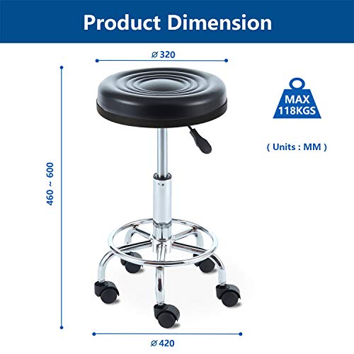 RFIVER Sgabello con Rotelle Sgabelli per Bar