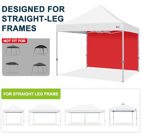 Image of MASTERCANOPY 10x10 Pop Up Canopy Sidewall Only 1-Pack Red