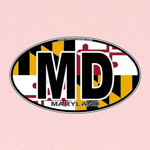 CafePress Maryland Oval Md Flag Baby Blanket, Super Soft Newborn Swaddle2