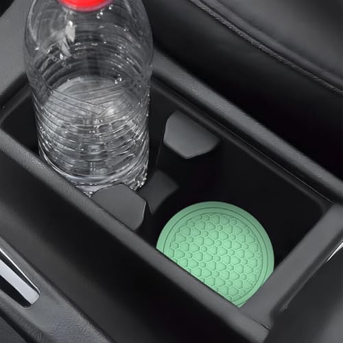 Portavasos para coche antideslizante color verde claro miniatura 5