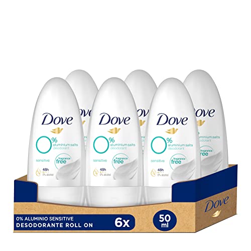 Dove 0% Desodorante Roll-On Invisible Care Protección 48 horas...