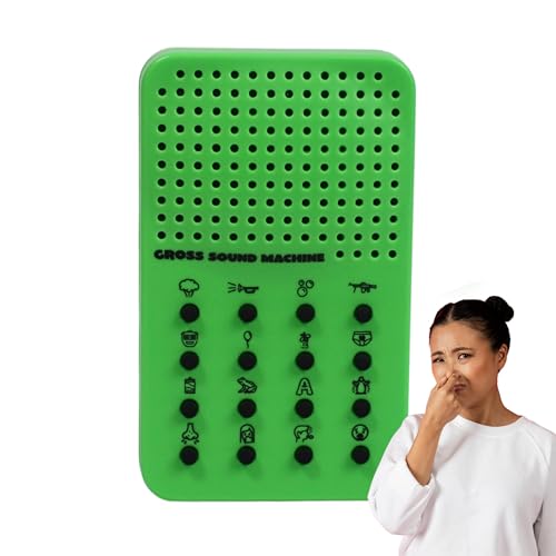 Gross Sound Machine with Farts, Burps, Vomit, Sneeze and Coughing Noises, Portable Electronic Fart Themed For Kids With 16 Effects Practical Jokes...