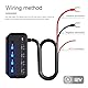 12-V-Motorrad-Sicherungsblock, 20-A-Sicherungs- und Relaiskasten-Kit mit LED-Anzeigeleuchte 9,6 x 4,5 x 2,43 cm/3,8 x 1,8 x 1 Zoll Schnellverdrahtungs-Sicherungskasten für