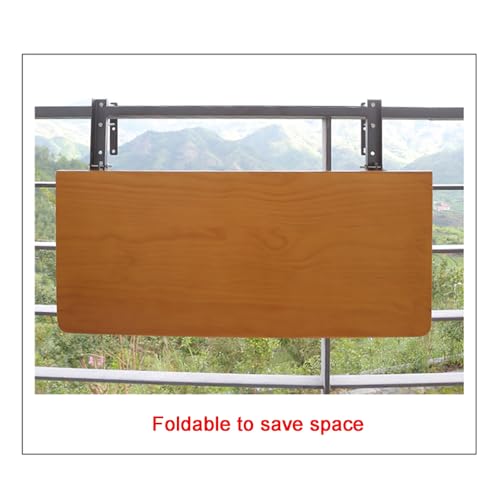 Mesa plegable ajustable de balcón negra y terraza de 99cm 6