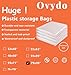 Large Heavy Duty Plastic Bags 79 x 99 Inches Clear Storage Bags for Furniture Moistureproof, Dustproof, Industry, Agriculture Use and More (5 Pack)
