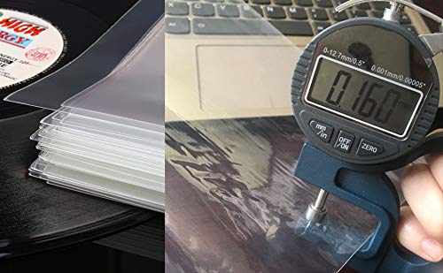 Image of 50 Pieces Vinyl Record Outer and Inner Sleeves (A Total of 100 Pieces), 12 inch LP - Crystal Clear, Not Cloudy, No Wrinkles! The Best Protection for Your Collection