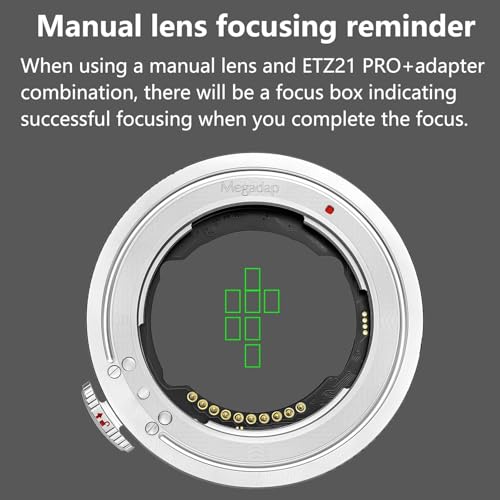 Image of Megadap ETZ21 Por+ New Version Pro Plus Auto Focus Adapter Compatible with Sony E /FE Sigma Tamron FE Series Lens to Nikon Z Mount Camera Zf Z9 Z8 Z7 Z6 Z6III Z7II Z6II Z5 Z50 Z30 ZFC