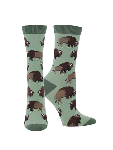 Buffalo Socks for Men and Women - Buffalo Gift - Bison Sock- Wildlife Accessories