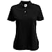 Produktbild Fruite of the Loom Damen Lady-Fit 65/35 Pique Polo Shirt, vers.Farben XS,Schwarz