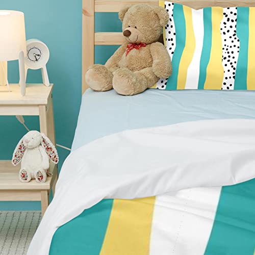 Parure de lit housse de couette anti-teint terne lit double - 5