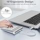 Cbcuyle Ziffernblock mit USB A/USB C, Multifunktionstasten Nummernblock mit 3 zusätzlichen USB 2.0-Anschlüssen, 18 Tasten, 15° ergonomische Numeric keypad für Laptops, Notebook und Desktops