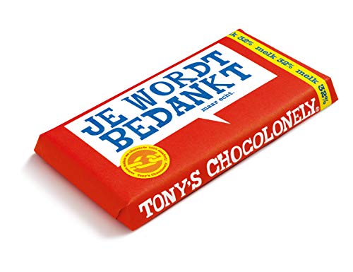 Tony's Chocolonely - Bedankt Bundel - Chocoladereep Melk Chocolade "Bedankt" + Proeverijtje - 468 gram - Fairtrade Chocolade - Image 4