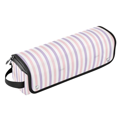 Organizador 2 en 1 para herramientas de cabello con estera para plancha, soporte para rizador, bolsa de viaje para herramientas calientes planas y accesorios de cuidado capilar. Simple Safaris bolsa de viaje para mujeres miniatura 1