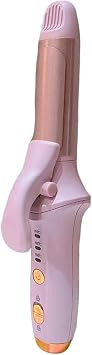 Cordless Hair Curling Iron 4000 mAh Rechargeable Small Curling Iron 3 Temperature Adjustable Electric Curling Wand Straightener and Curler 2 in 1 Travel Hair Styling Tools Pink