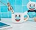 Toynk Cuphead Mugman Ceramic Coffee Mug and Straw | Large Coffee Cup For Tea, Espresso, Cocoa | Holds 20 Ounces