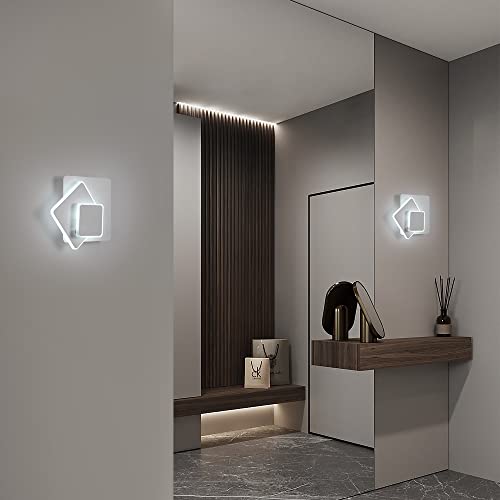 15W Applique da Parete Moderne, Quadrata Lampada