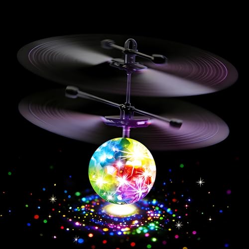Hoverball Flying Ball Rechargeable Flying Ord Ball USB Rechargeable Hand Drone for Kids Toys Cool Stuff Toys for 6 7 8 9 10 11 12+ Year Old Boys Girls Teens Indoor Outdoor