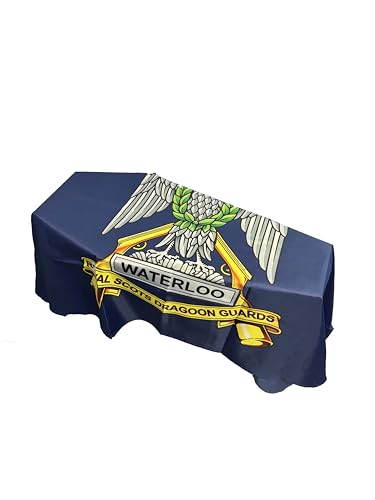 Bandera de ataúd Royal Scots Dragoon Guards sin arrugas ceremonial 2