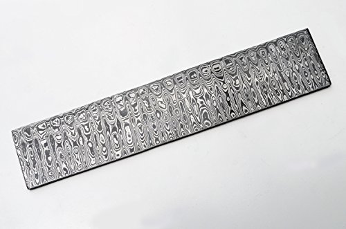 Whole Earth Supply Damascus Ladder Billet Knife Making Knives Blank Blade Bar Steel Blanks Layers - Thumbnail 2