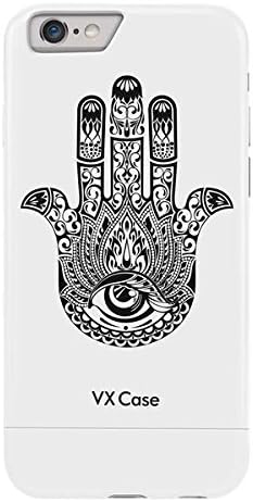 iPhone 6S Plus Case, VX Case - (Hamsa Hand) TPU Hard Back Cover [Designs] [Shock Absorbent] for Apple iPhone 6S Plus (2015) & iPhone 6 Plus (2014)