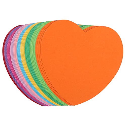 NAMOARLY Notas Adhesivas En Forma De Corazón 50pcs Pads De Memoria De Mezclados Bloc De Notas Para Estudiantes Notas Prácticas Para Recordatorios y Organización