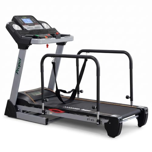 Image of Propel FitnessOne ST 93i Senior-Friendly Treadmill with Adjustable Handrails & Safety Belt, 8 HP Peak Motor, 1510 x 530 mm Belt, 12 Auto Incline, 0.2-10 km /h