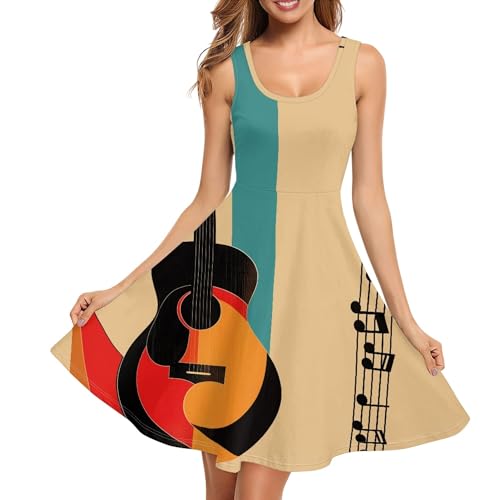 Image of TOADDITDO Womens Summer Sleeveless Tank Dress with 2 Side Pockets XS-4XL Plus Size