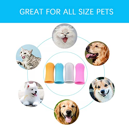 image for Dehlso Dog Toothbrush for Dog Teeth Cleaning Dog Fingerbrush Toothbrus