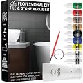 Porcelain Repair Kit - Tile and Stone Repair, Marble Repair, Tub and Tile Refinishing, Crack and Chip Filler for Ceramic Floors, Shower Tiles, Bathtubs, and Granite Surfaces
